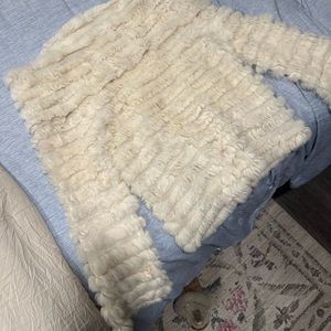 BCBG MaxAzria Rabbit Fur Sweater